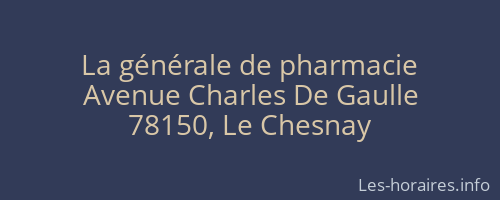 La générale de pharmacie