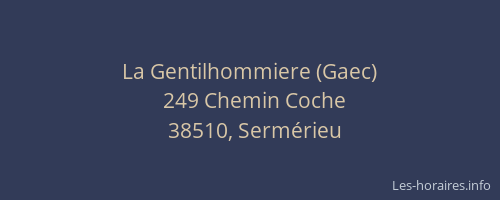 La Gentilhommiere (Gaec)