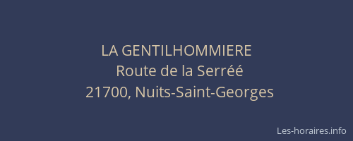 LA GENTILHOMMIERE