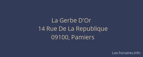 La Gerbe D'Or