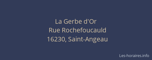 La Gerbe d'Or