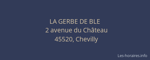 LA GERBE DE BLE