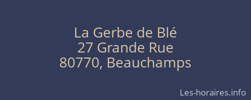La Gerbe de Blé