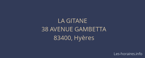 LA GITANE