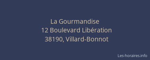 La Gourmandise