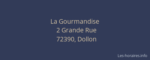 La Gourmandise