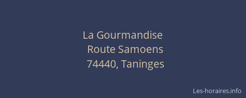 La Gourmandise
