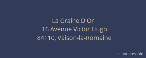 La Graine D'Or