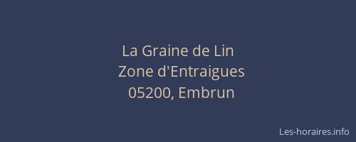 La Graine de Lin