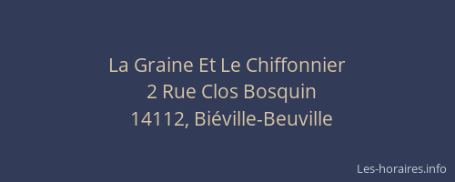 La Graine Et Le Chiffonnier