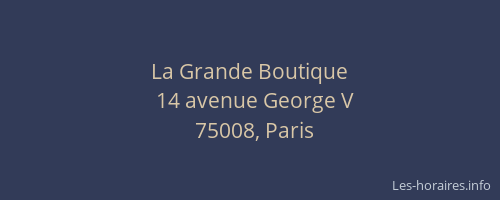 La Grande Boutique