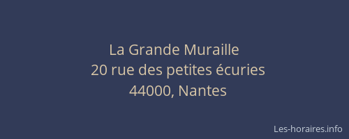 La Grande Muraille