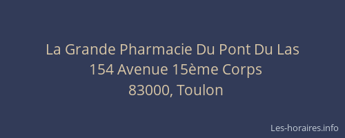 La Grande Pharmacie Du Pont Du Las