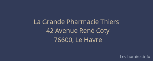 La Grande Pharmacie Thiers