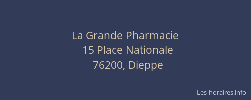 La Grande Pharmacie