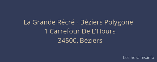 La Grande Récré - Béziers Polygone