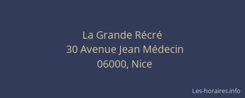 La Grande Récré