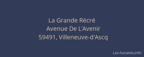 La Grande Récré