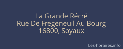 La Grande Récré