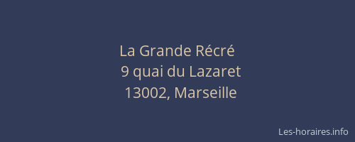 La Grande Récré