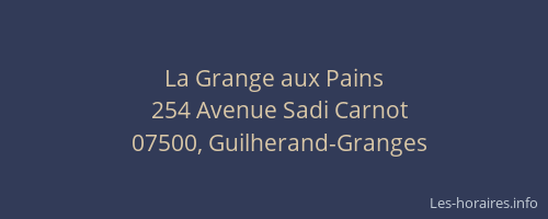 La Grange aux Pains