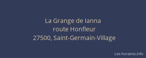 La Grange de Ianna