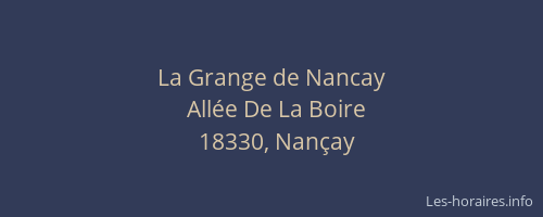 La Grange de Nancay