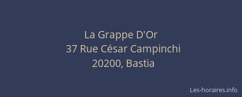 La Grappe D'Or