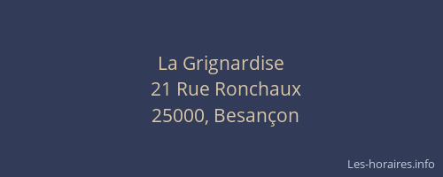 La Grignardise