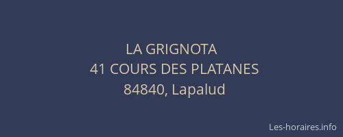 LA GRIGNOTA