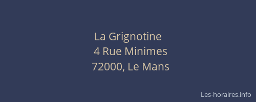 La Grignotine
