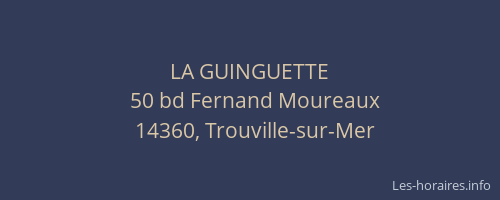 LA GUINGUETTE