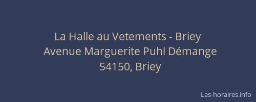 La Halle au Vetements - Briey