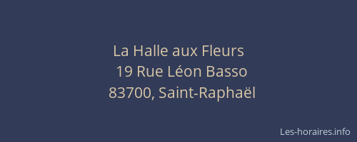 La Halle aux Fleurs
