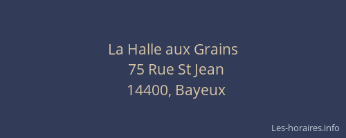 La Halle aux Grains