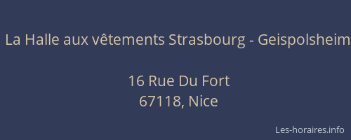 La Halle aux vêtements Strasbourg - Geispolsheim