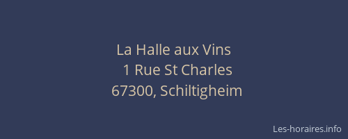 La Halle aux Vins