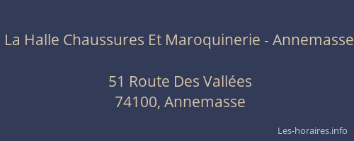 La Halle Chaussures Et Maroquinerie - Annemasse
