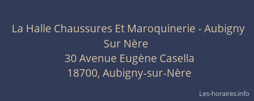 La Halle Chaussures Et Maroquinerie - Aubigny Sur Nère