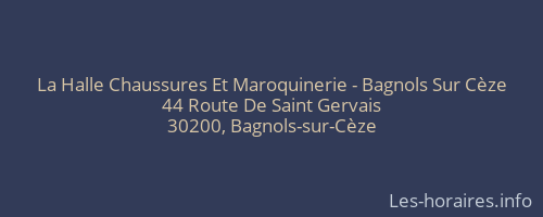 La Halle Chaussures Et Maroquinerie - Bagnols Sur Cèze