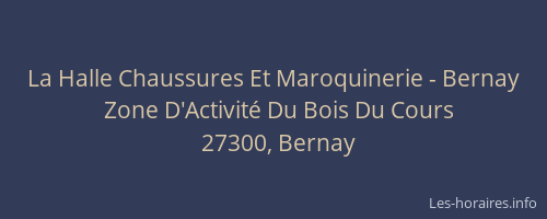 La Halle Chaussures Et Maroquinerie - Bernay