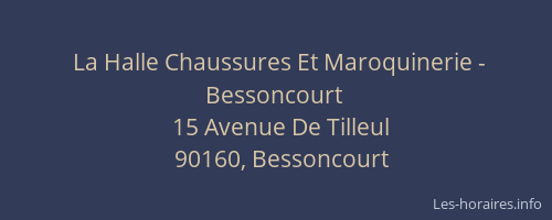 La Halle Chaussures Et Maroquinerie - Bessoncourt
