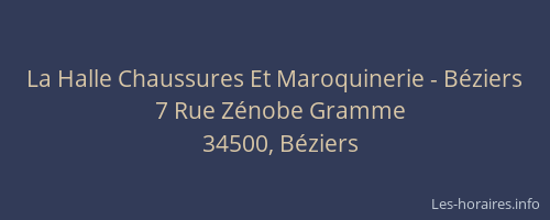 La Halle Chaussures Et Maroquinerie - Béziers