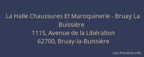 La Halle Chaussures Et Maroquinerie - Bruay La Buissière