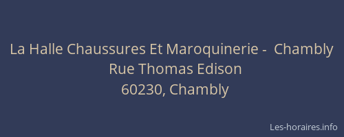 La Halle Chaussures Et Maroquinerie -  Chambly