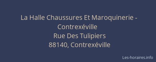 La Halle Chaussures Et Maroquinerie - Contrex&eacute;ville