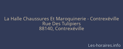 La Halle Chaussures Et Maroquinerie - Contrexéville