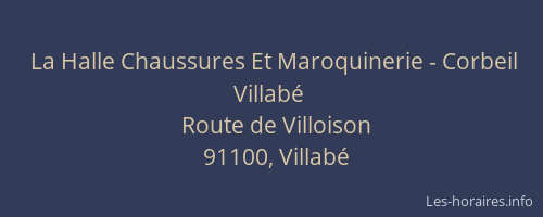 La Halle Chaussures Et Maroquinerie - Corbeil Villabé