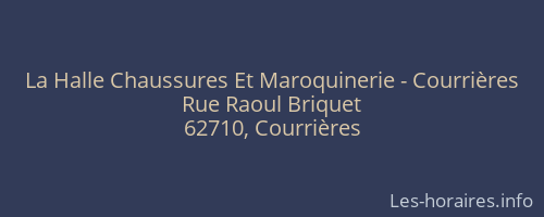 La Halle Chaussures Et Maroquinerie - Courrières