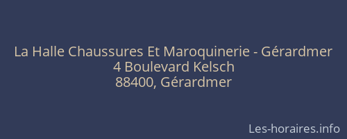 La Halle Chaussures Et Maroquinerie - Gérardmer